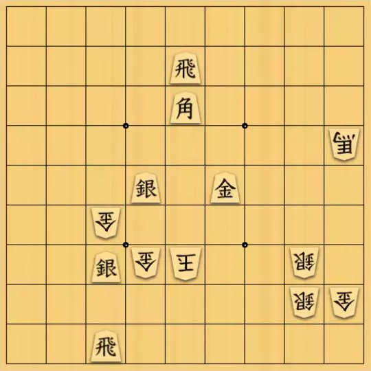 ながまはらまささんが投稿した詰将棋「飛角金銀」のサムネイル画像