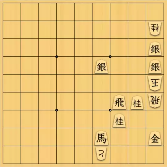 justiceさんが投稿した詰将棋「9手詰(初級)」のサムネイル画像